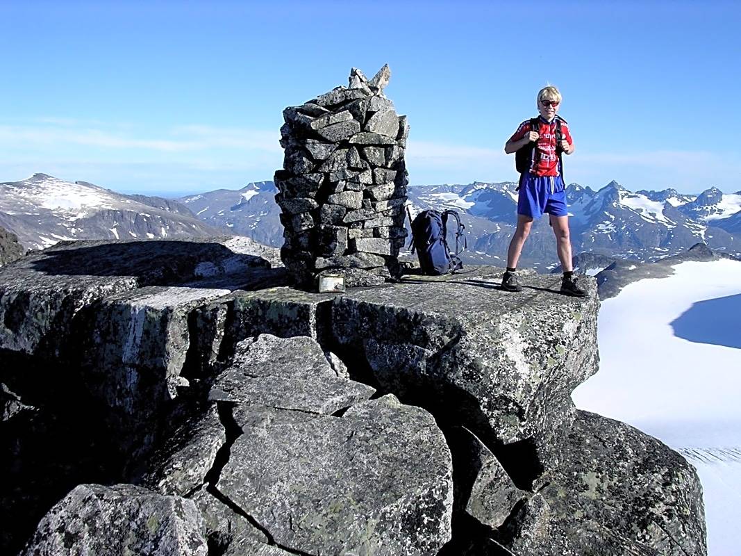Store Memurutind Jotunheimen Fjelltur Vesttoppen Gjendealpene varde