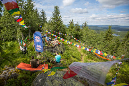 Et lite stykke Nepal i Nordmarka. Foto: Sylvain Cavatz
