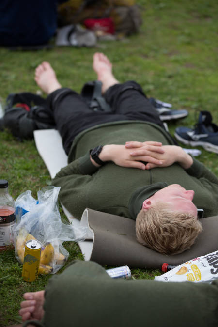Hviletid i målområdet. Foto: Sylvain Cavatz