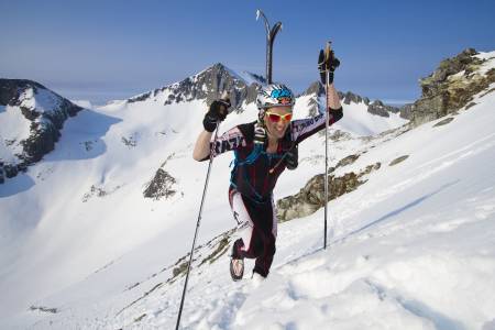 UTENFOR PALLEN: Ove Erik Tronvoll fra Svorkmo Bergknastklivarlaug tok 4.plassen på tiden 2 timer og 34 minutter.