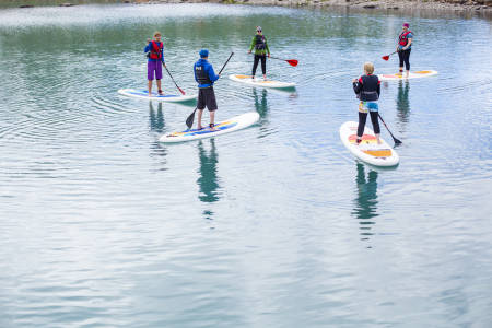SUP-kurs på Bygdin. Foto: Marte Stensland Jørgensen