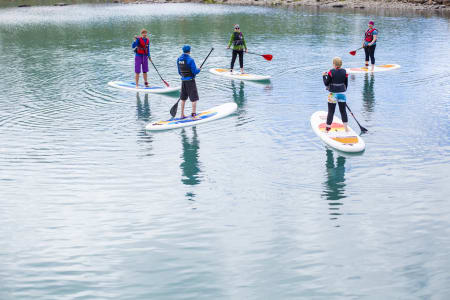 SUP-kurs på Bygdin. Foto: Marte Stensland Jørgensen