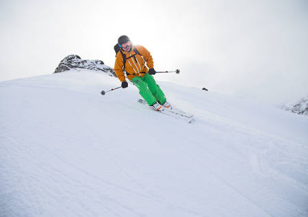 Nedkjøring fra Høgvarden. Foto: Nils-Erik Bjørholt
