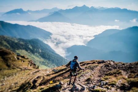 SÅRBART: Det var i dette området i Dolomittene at den norske kvinnen ble truffet av lynet. Foto: Südtirol Ultra Sky Race