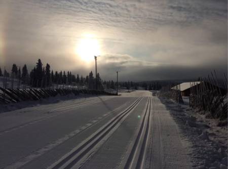 LANGRENNSFORHOLD: Se oversikt over hvor du kan finne skispor nå. Her fra Gålå Turløyper.