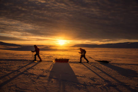 EXPEDITION AMUNDSEN: Ekspedisjonsløpet går over Hardangervidda, fra Haukeliseter til Maurset i Eidfjord. Foto: Kai-Otto Melau