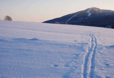 ALLE RETTIGHETER: Vidstrakte flater, med utsikt mot Varingskollen skisenter. Foto: Pål-Trygve Gamme