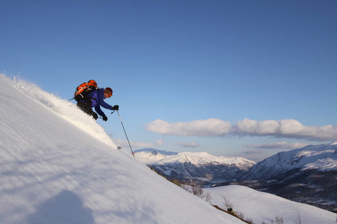 Jørgen Aamot i området rundt Harahorn. Foto: Simen Berg