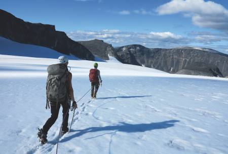 VARIERT: Jotunheimen byr på alt fra bratte fjell til fine stier i vakre daler. Foto: Ida Eri Sørbye