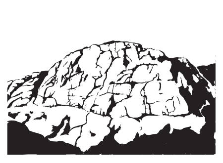 MELLOM LINJENE: Fjellet byr på mange linjevalg, der ikke alle er like umiddelbare. Illustrasjon: Kristian Tiller Torsvik