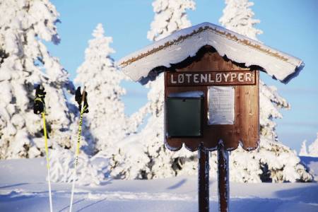 VINTERVAKKERT: Løitens Linje blir aldri det samme etter en skitur i Løtens velpreparert skiløyper. Foto: Per Arne Andersen