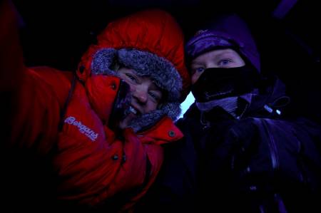 To jenter med mål om to uker over Finnmarksvidda Ida Ask og Liv Engholm, fra Karasjok til Klubbukt i Kvalsund.
