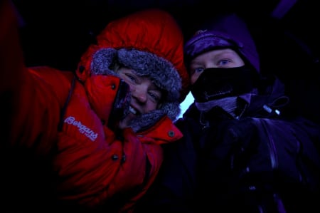 To jenter med mål om to uker over Finnmarksvidda Ida Ask og Liv Engholm, fra Karasjok til Klubbukt i Kvalsund.
