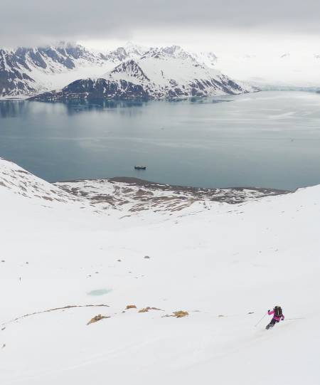 CRUISING: På vei ned til fjorden og hjem til båten.