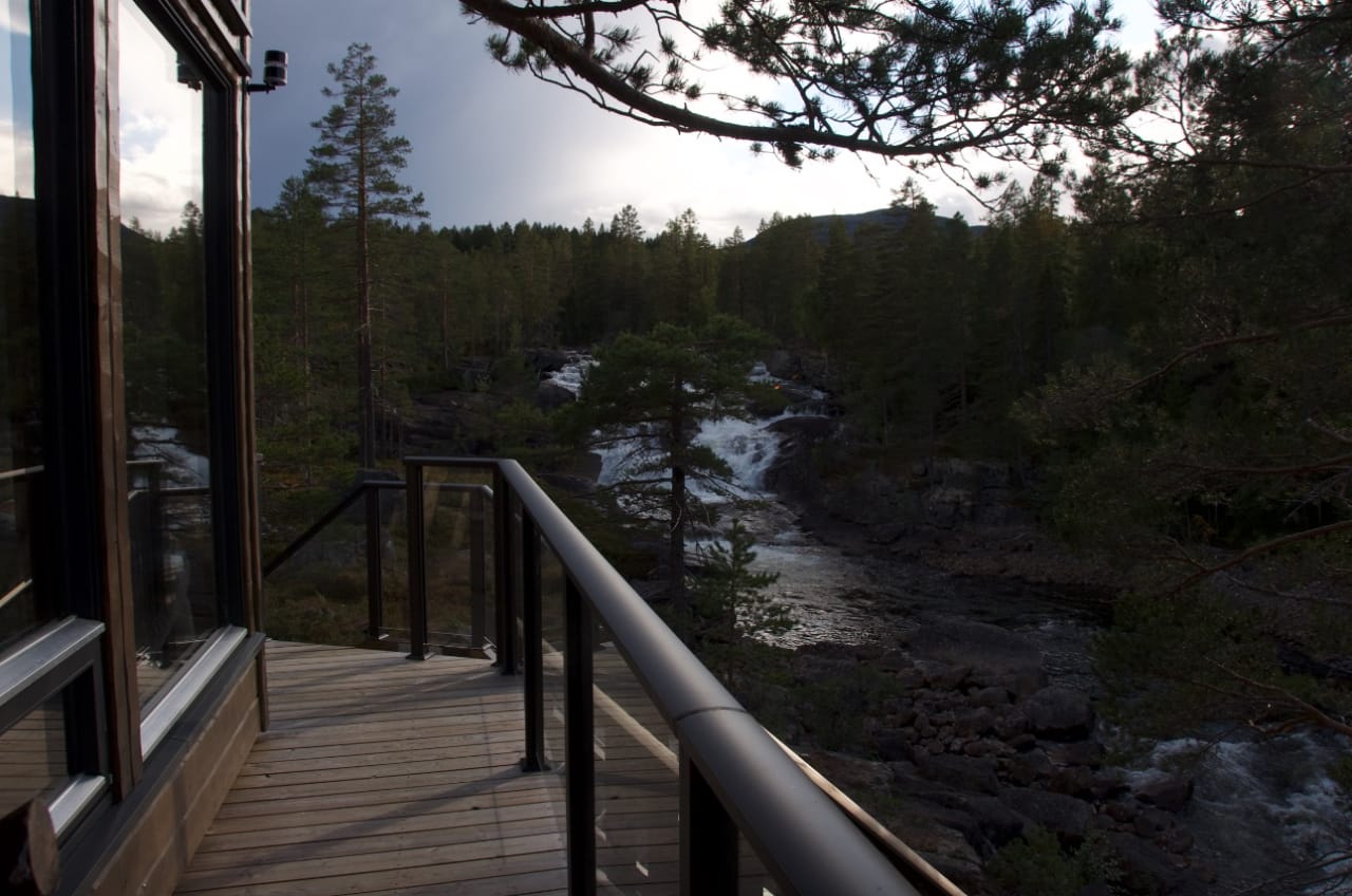 FOSSTOPP: En tur i skogen varer litt lengre når du legger inn en overnatting. Foto: Gunhild Aaslie Soldal