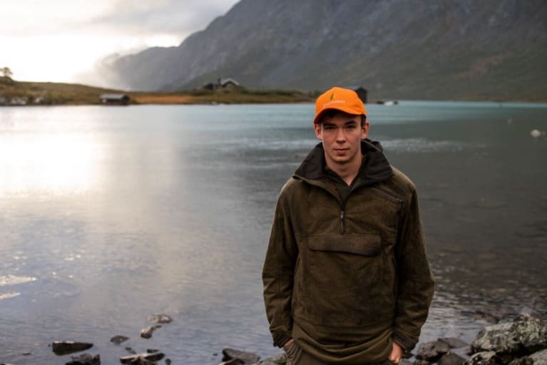 Håkon Vang Aas var på Fjellfilmfestivalen i helga og mottok nykommerprisen i Årets Eventyrer-kåringen. Foto: Christian Nerdrum