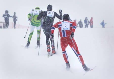 TRE MOTORER: Tog med tre motorer.