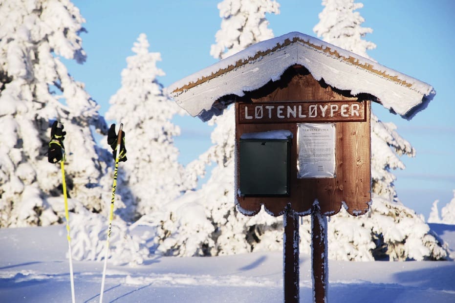 VINTERVAKKERT: Løitens Linje blir aldri det samme etter en skitur i Løtens velpreparert skiløyper. Foto: Per Arne Andersen