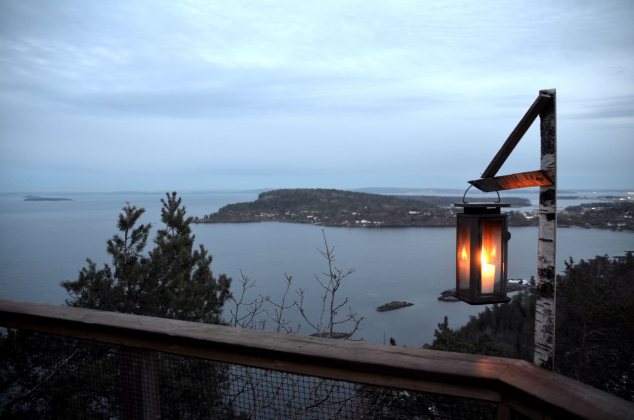Høyt over Oslofjorden finner du Ugleredet, en hytte med husvarme ekorn og småfugler.