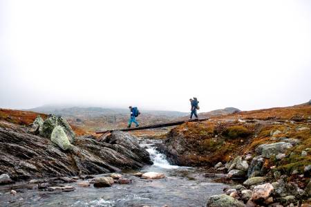 Aurlandsdalen byr på variert terreng og utsikt. Fra Geiterygghytta (p-plassen) til Østerbø regnes det sju timer og strekningen er rundt 20 kilometer. Foto: Marte Stensland Jørgensen