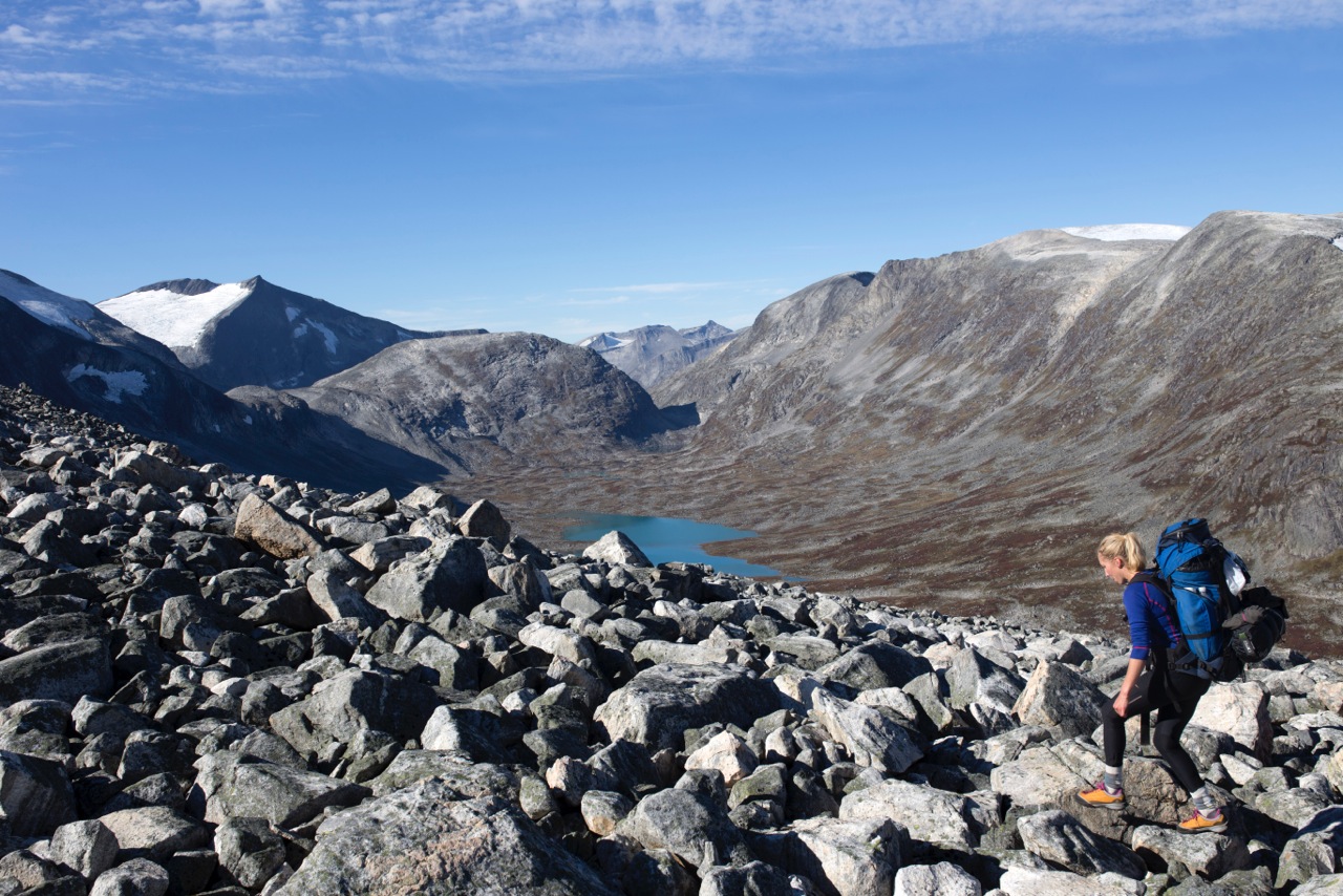 EN TURPERLE: Tafjordfjella er det største fotturområdet på Sunnmøre. Her er det et godt utbygd sti- og hyttenettverk – i særdeles variert landskap. Alle foto: Mari Valen Høihjelle