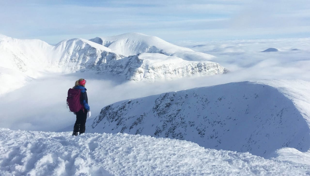Utsikt fra Veslesmeden til Rondeslottet i Rondane. Foto: Øystein Gården