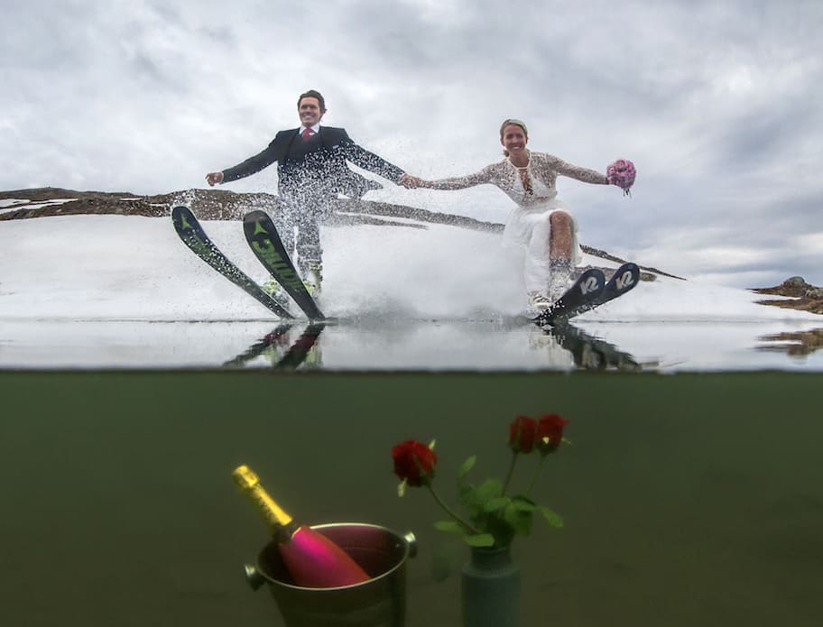 SA JA: Silje Ramsvatn og Ole Nicolai Aarbakke. Foto: Audun Rikardsen