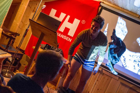 Stripping på Northern Playground sitt foredrag! Foto: Roger Bareksten