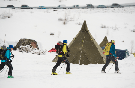 High Camp er i gang. Foto: Peder Eikeland