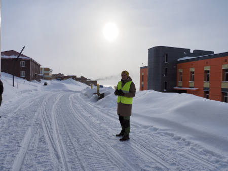 Guida tur i Barentsburg. Foto: Lisa Kvålshaugen Bjærum