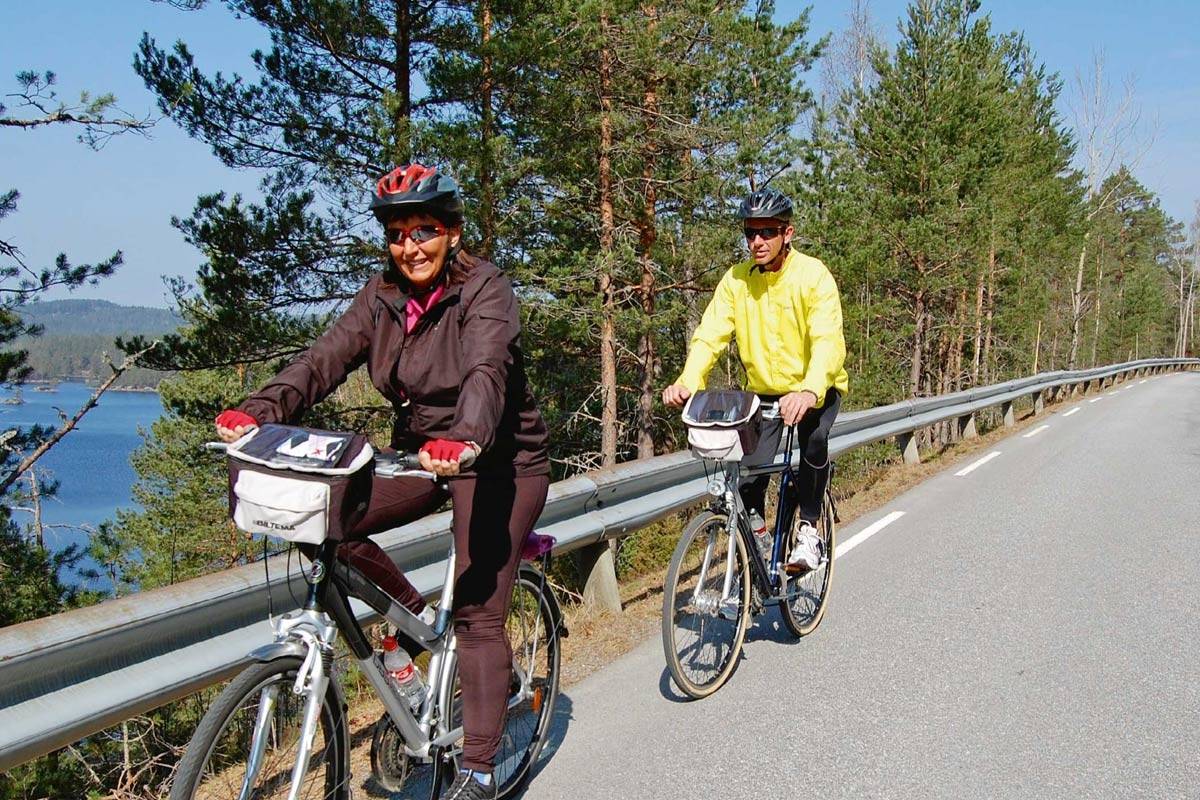 Veien rundt Ogge er ca. 30 km lang. Foto: Torolf Kroglund