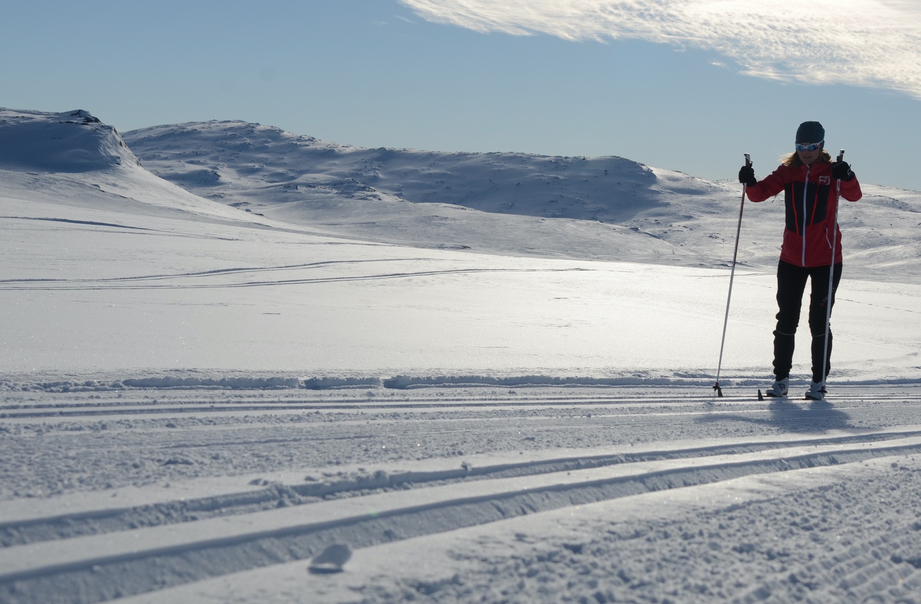 Naturtecserien fungerer til det meste av uteaktiviteter, som fjellskiturer, toppturer og i langrennssporet. Foto: Sandra L. Wangberg