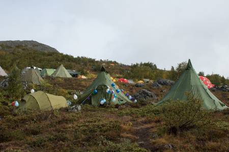 Er dette Norges hyggeligste teltleir? Foto: Caroline Altmann