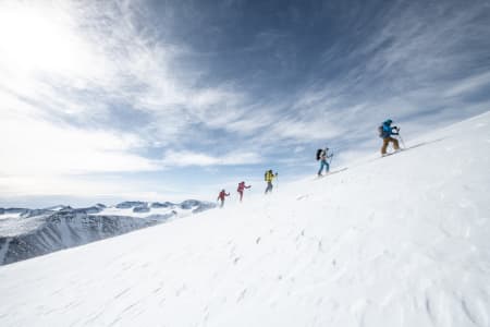 LANGTUR: Fra innspillingen Høgruta i Jotunheimen. Foto: Christian Nerdrum