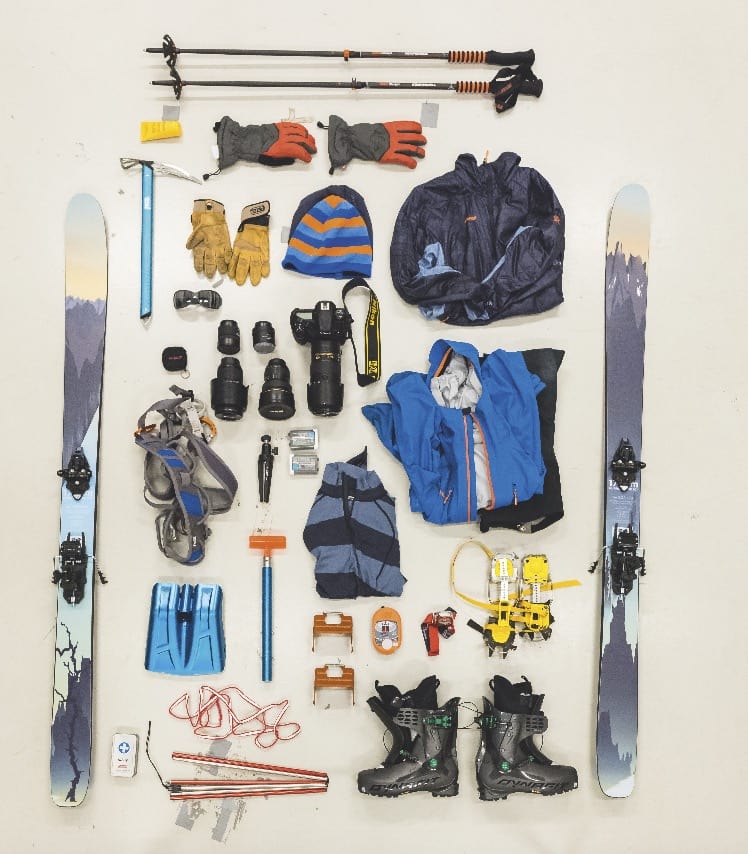 ALPINFOTOPAKKE: Sekken til fotografen er sjelden den letteste. Foto: Hans Kristian Krogh Hanssen