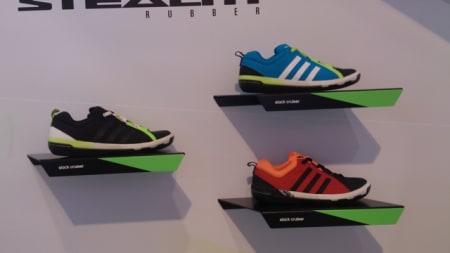 Har du ikke savnet egne sko for slakk line, sier du? Vel, Adidas har en egen serie utstyr med Stealth-gummi fra Five Ten.